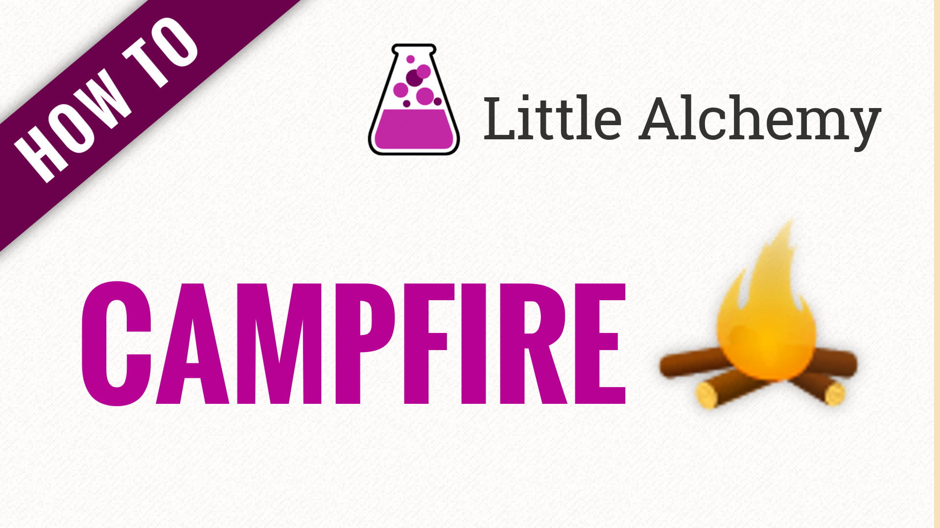 How to Make Campfire in Little Alchemy 1
